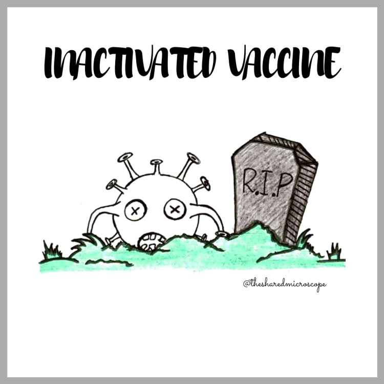 ilustración de un virus inactivado