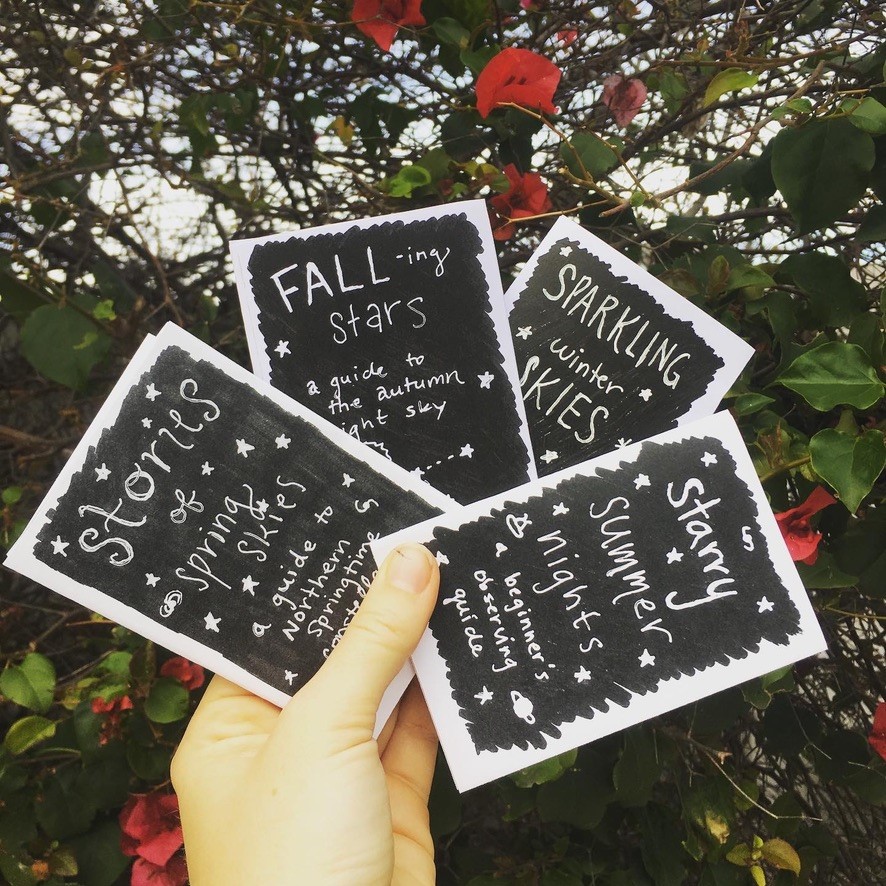 photo of several mini-zines created by briley lewis